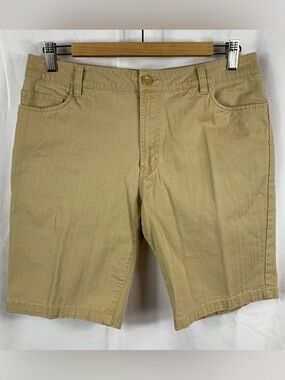 Firefly Men's Beige Casual Walking Bermuda Shorts Size 30 98% Cotton 2% Spandex